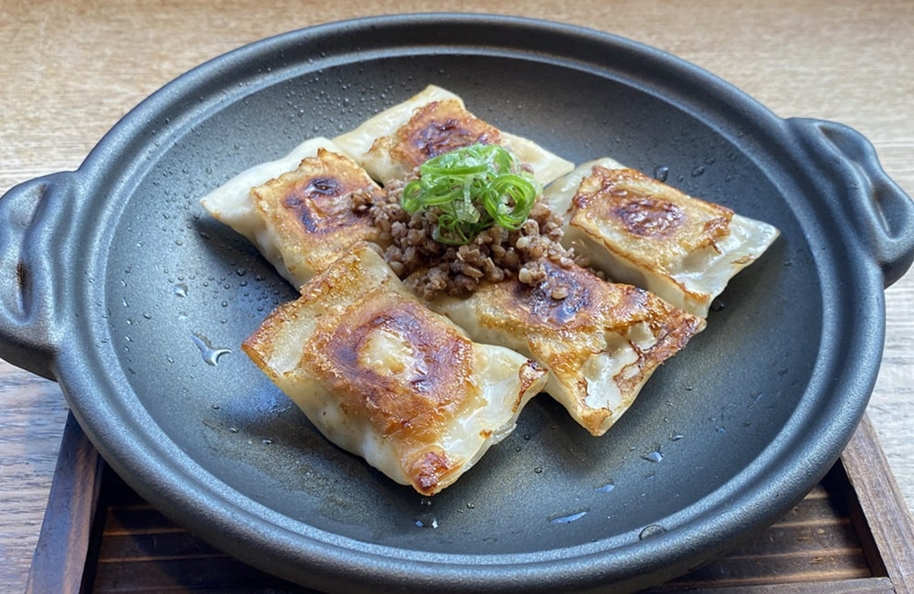 そば屋のひと口出汁餃子